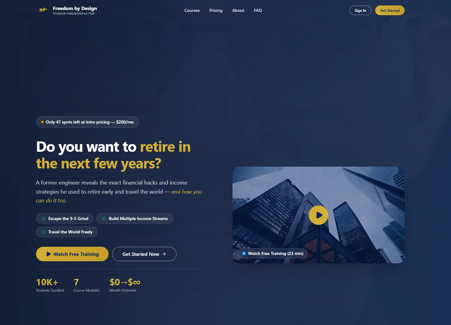 Prosperity Creation Strategies website - A strategic business consulting firm required a di