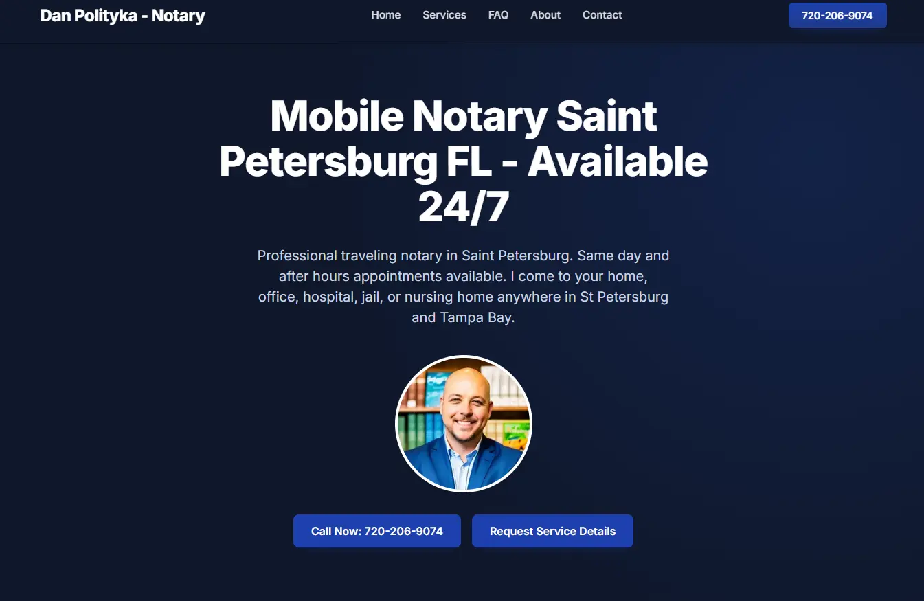 Politykas Notary - Mobile Notary Service Website